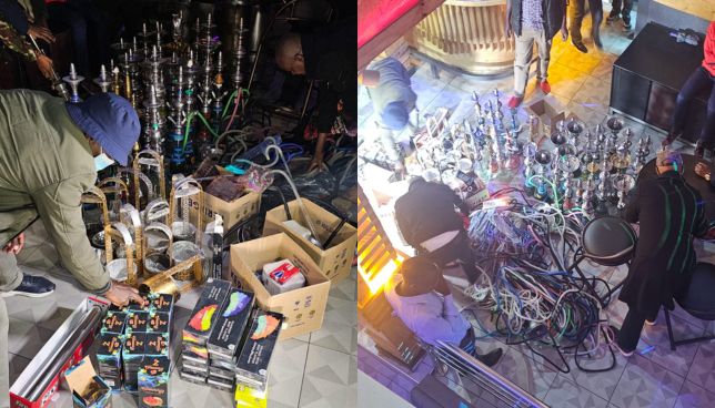 Two Arrested as NACADA Raids Popular City Club Selling Shisha