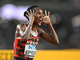 Three-time Olympic 1500m champion Faith Kipyegon