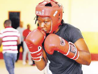 Hit Squad boxer Elizabeth Andiego during a training session /HANDOUT