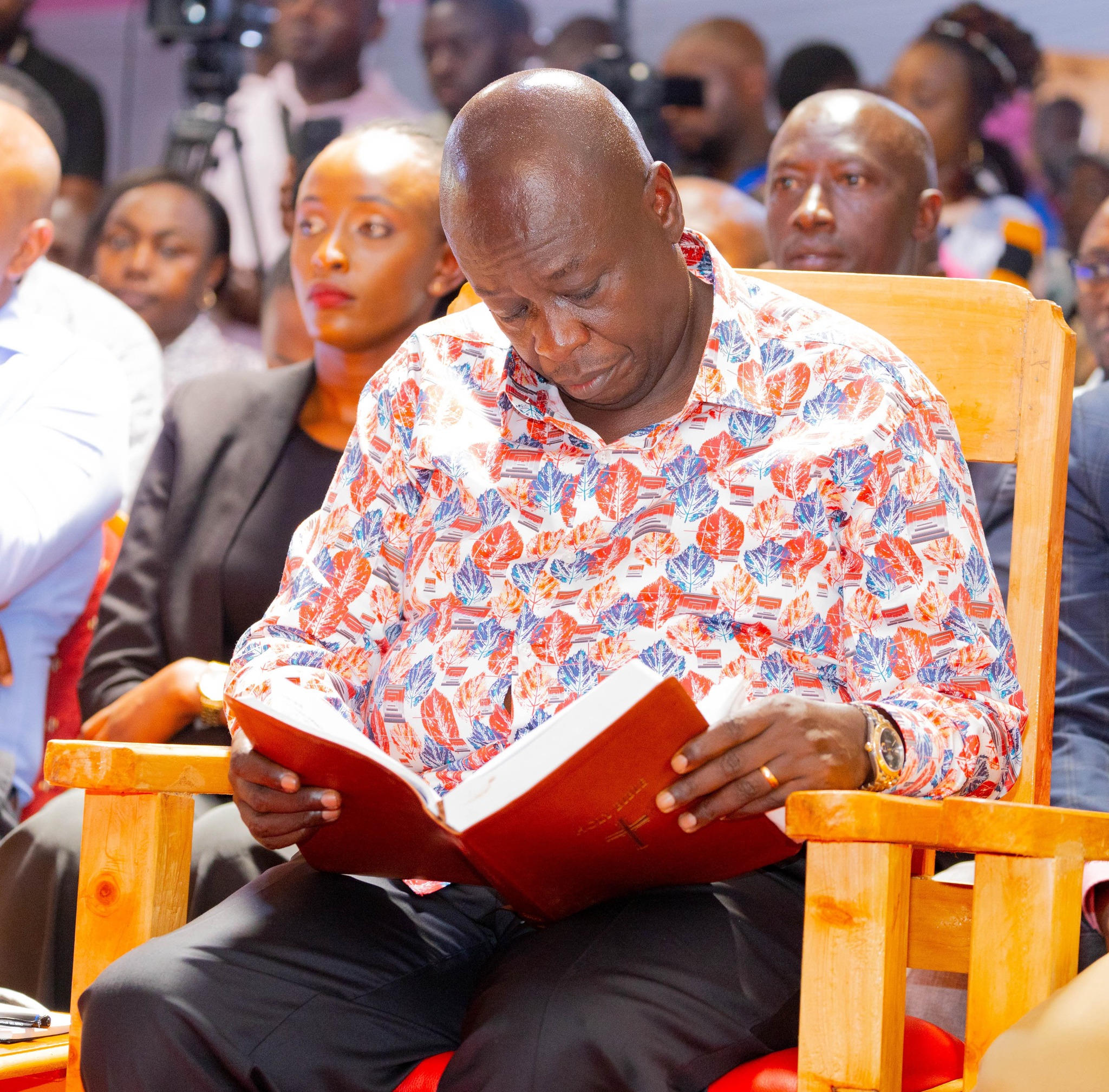 [PHOTOS] Gachagua attends church service in Murang’a