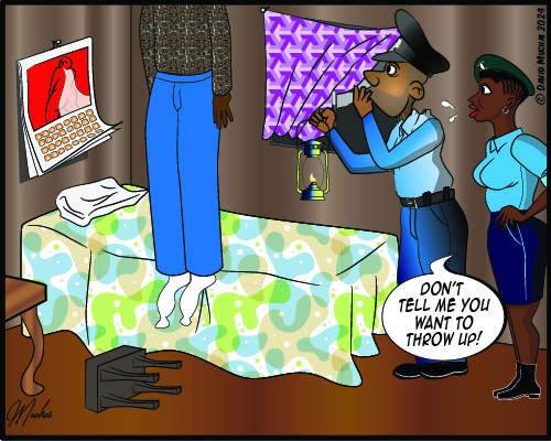 JIJI NDOGO: Death of Valentine: The 'hanged' body