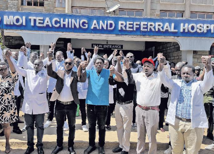 Moi hospital board and doctors’ union negotiating to end strike