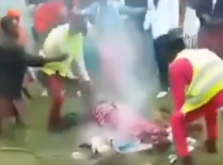 Woman burnt in church to rid her of 'evil spirits'