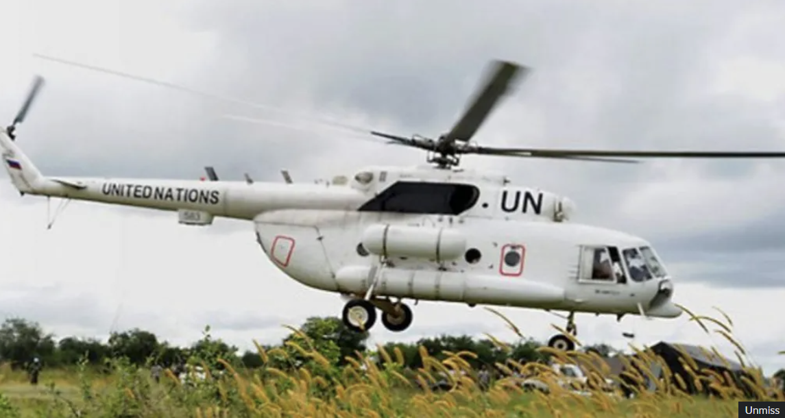 Several dead after UN helicopter shot at in South Sudan