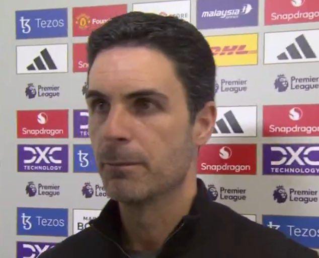 Kocha Mikel Arteta akerwa na maswali, aondoka ghafla kwenye mahojiano baada ya sare na United