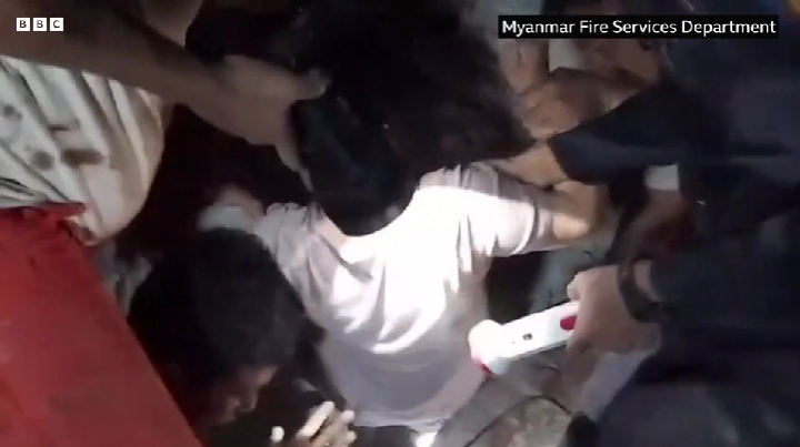 4 more survivors pulled from rubble in Myanmar
