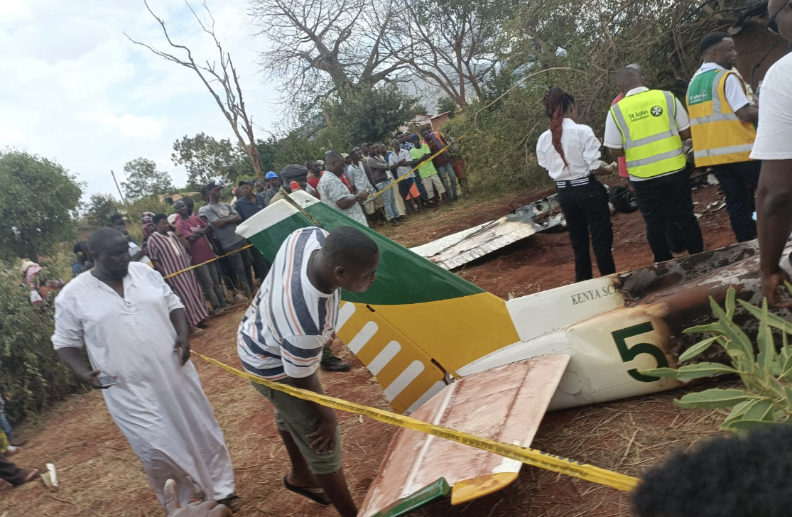 Light aircraft with two on board crashes at Ikanga in Voi