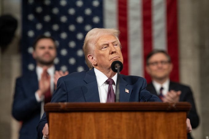 Seven moments from Trump's big speech