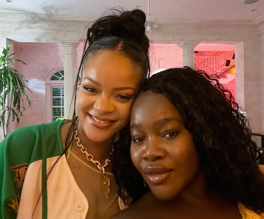 Giddy Kenyan Model Achieng Agutu Meets Rihanna