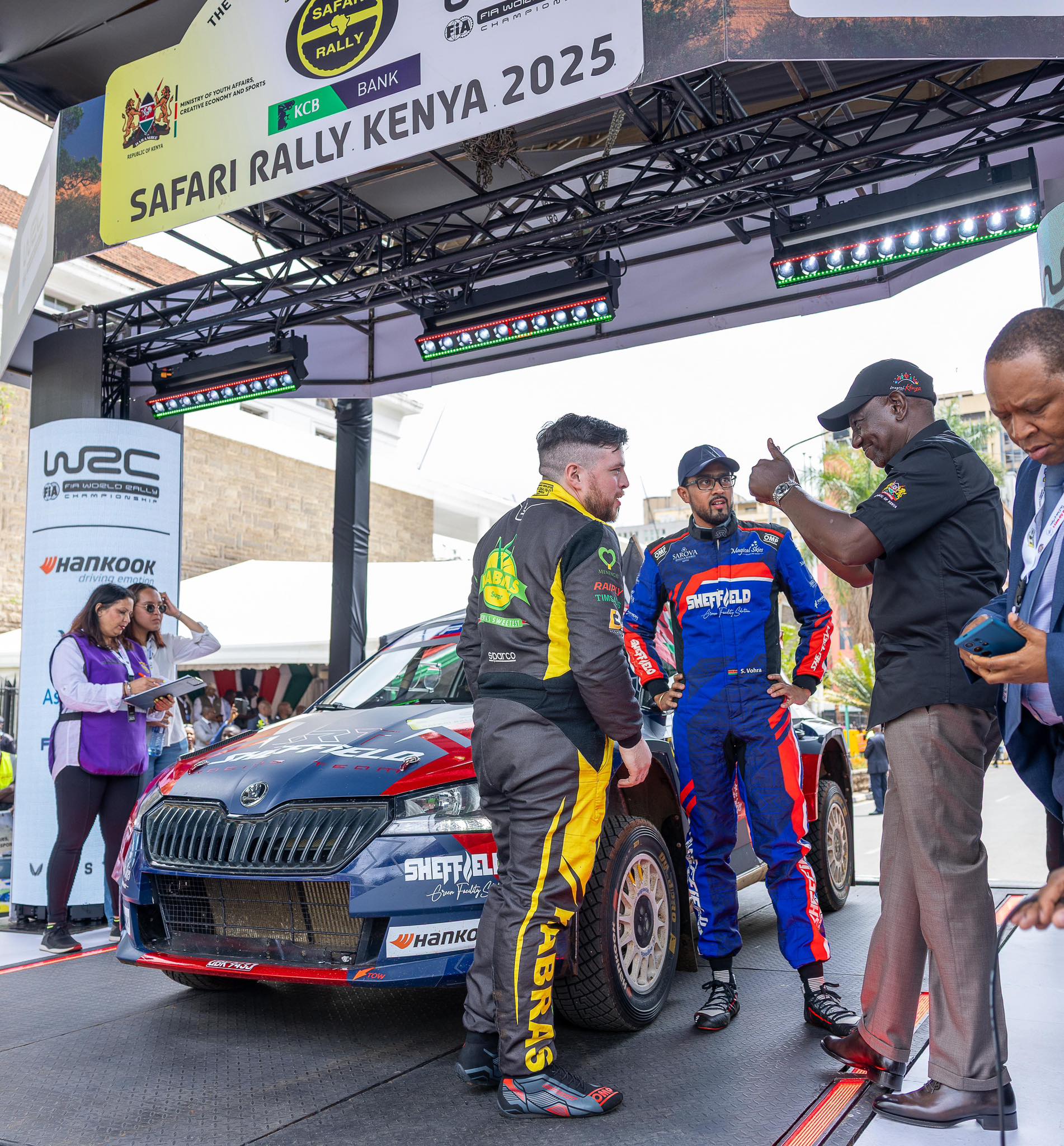 In Pictures: President Ruto Flags off 2025 WRC Safari Rally