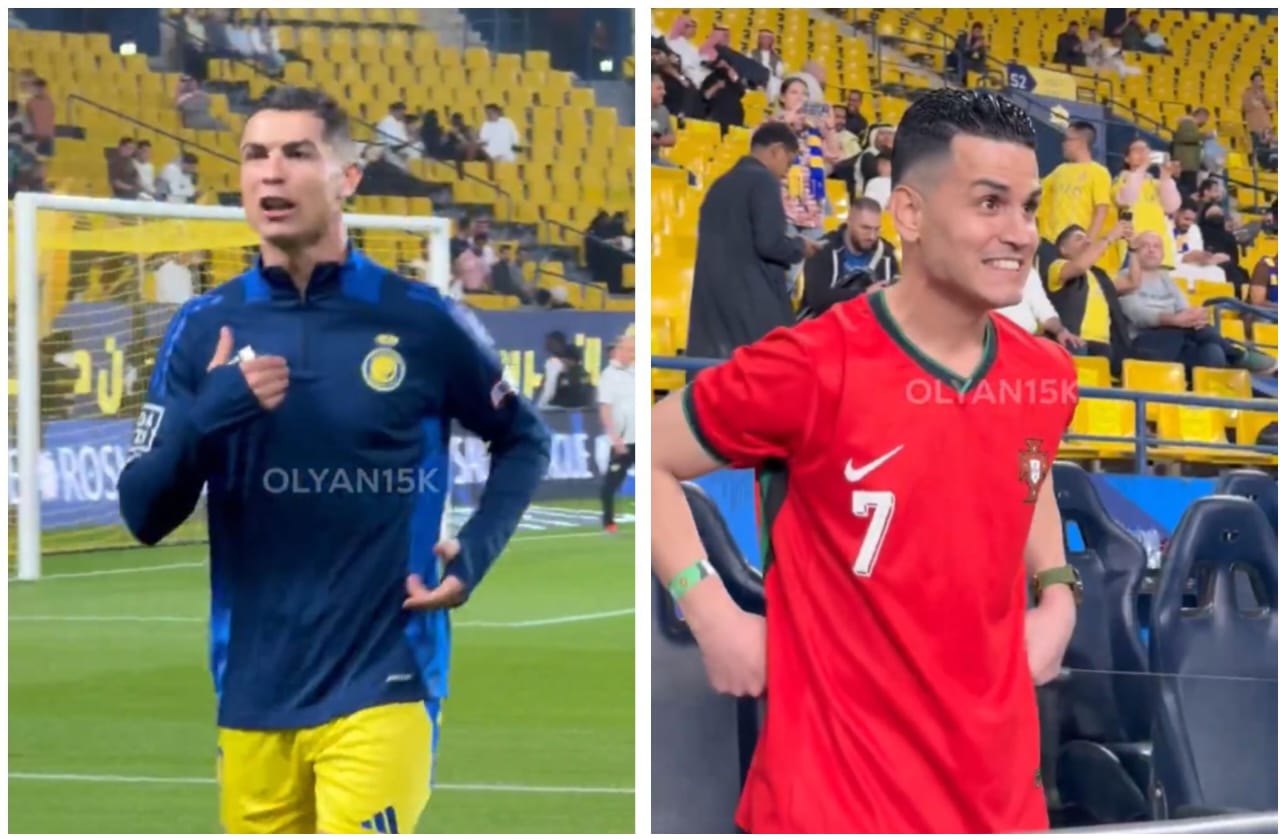 "Hufanani na mimi! Wewe ni sura mbaya sana!" Christiano Ronaldo amvuruga shabiki anayefanana naye (+video)