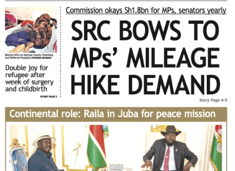 News Brief: SRC bows to MPs' mileage hike