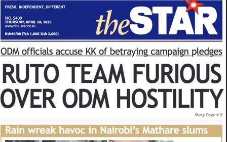 Brief: Ruto team furious over ODM hostility