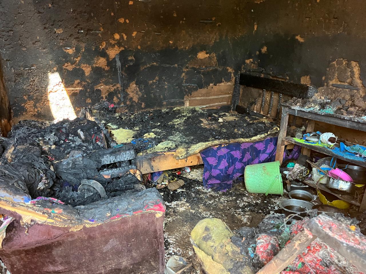 Son burns parents' house following dispute over bag