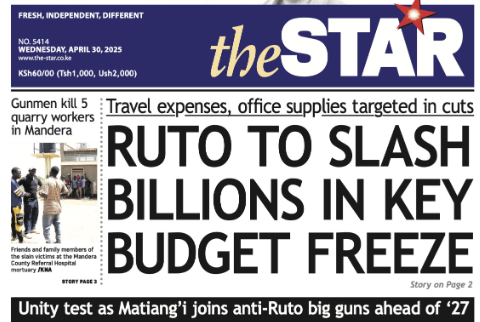 News Brief: Ruto to slash billions in key budget freeze