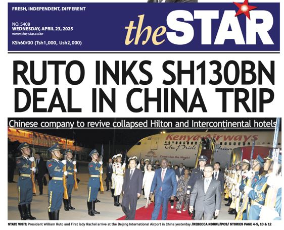 News brief: Ruto inks Sh130bn deal in China