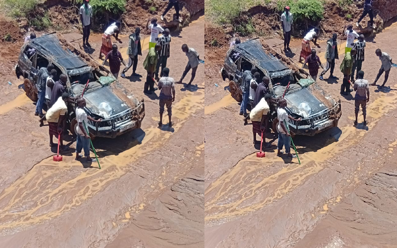 Two missing as vehicle swept by floods in Isiolo