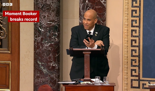 Cory Booker breaks record for longest Senate speech after 24 hours