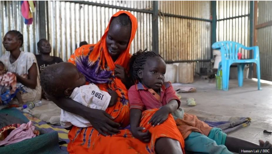 The mother and children trapped between two conflicts