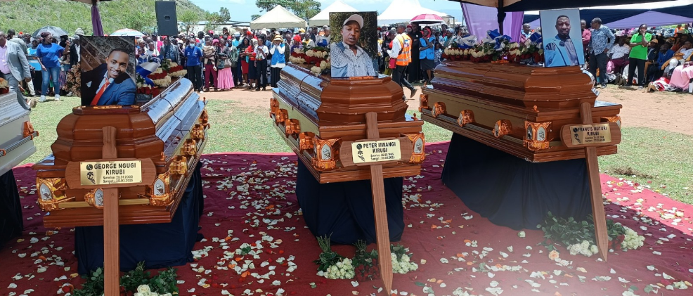 Funeral service for six Naivasha crash victims underway