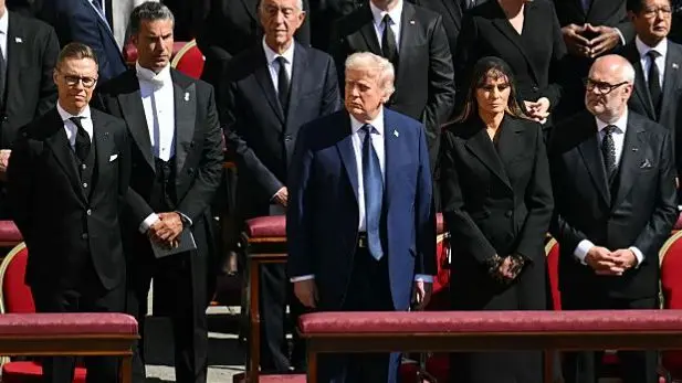 Pope's funeral: Trump in front row between staunch Ukraine supporters