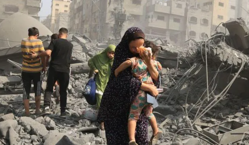 Gaza mothers watch infants starve as aid blockade continues