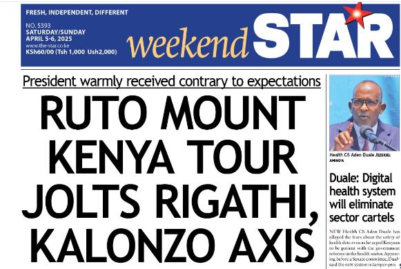 Brief: Ruto's tour jolts Rigathi-Kalonzo axis