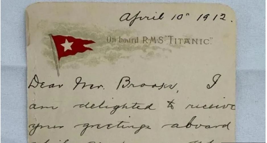 Titanic survivor's letter sold for £300,000 at auction