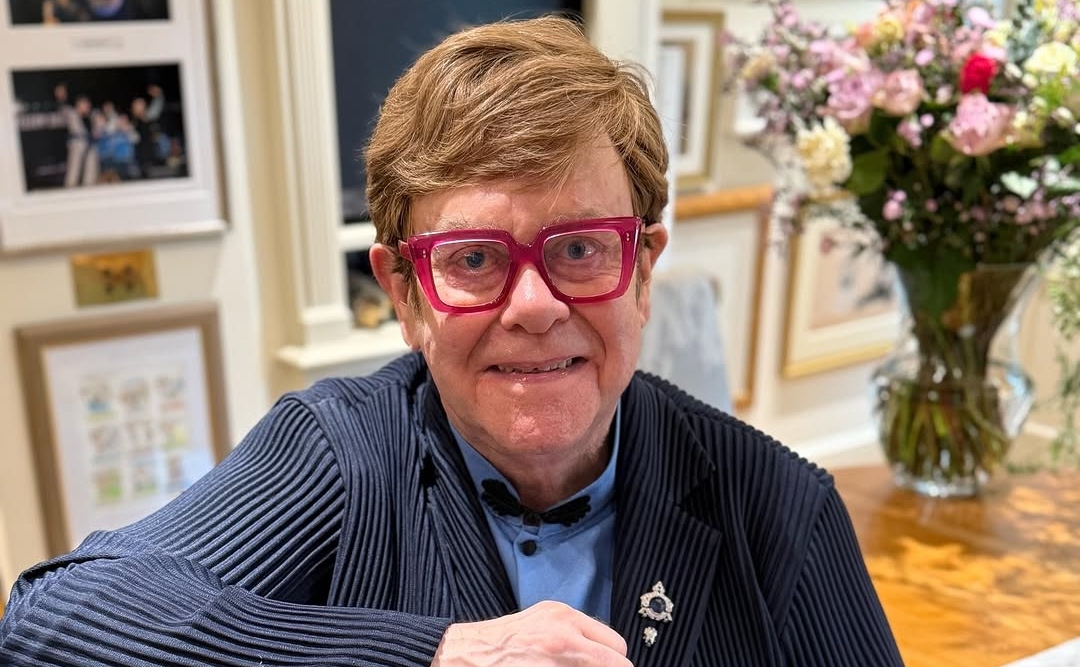 Sir Elton John with Severe Eye Infection, Afraid He Can't See Sons Playing Rugby