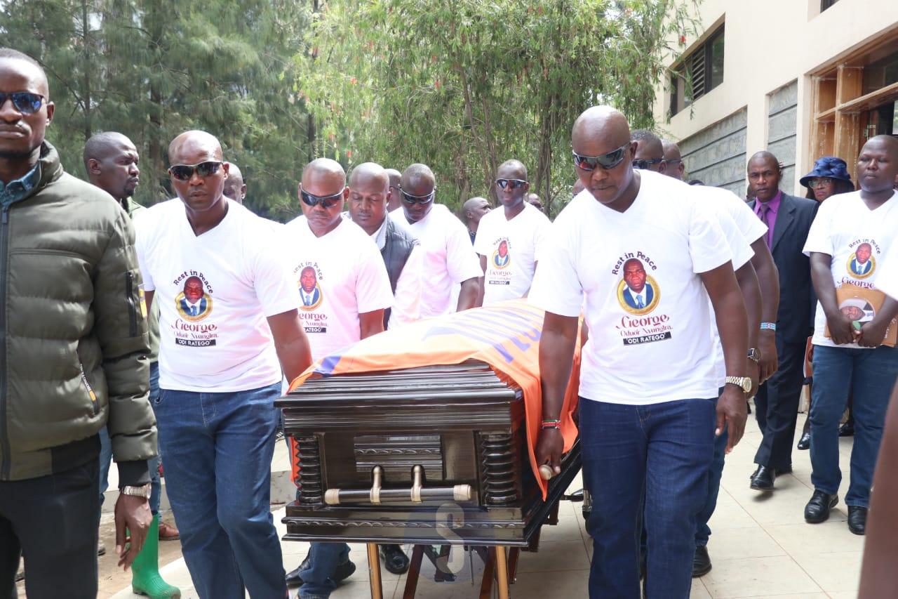 [PHOTOS] Emotions high at Oduor's memorial