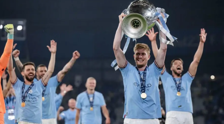 Kevin de Bruyne was part of the Man City side that won the Champions League in 2023