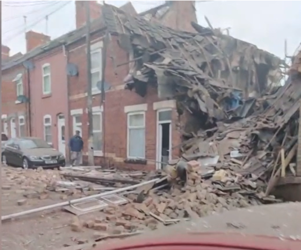Major incident after explosion destroys house