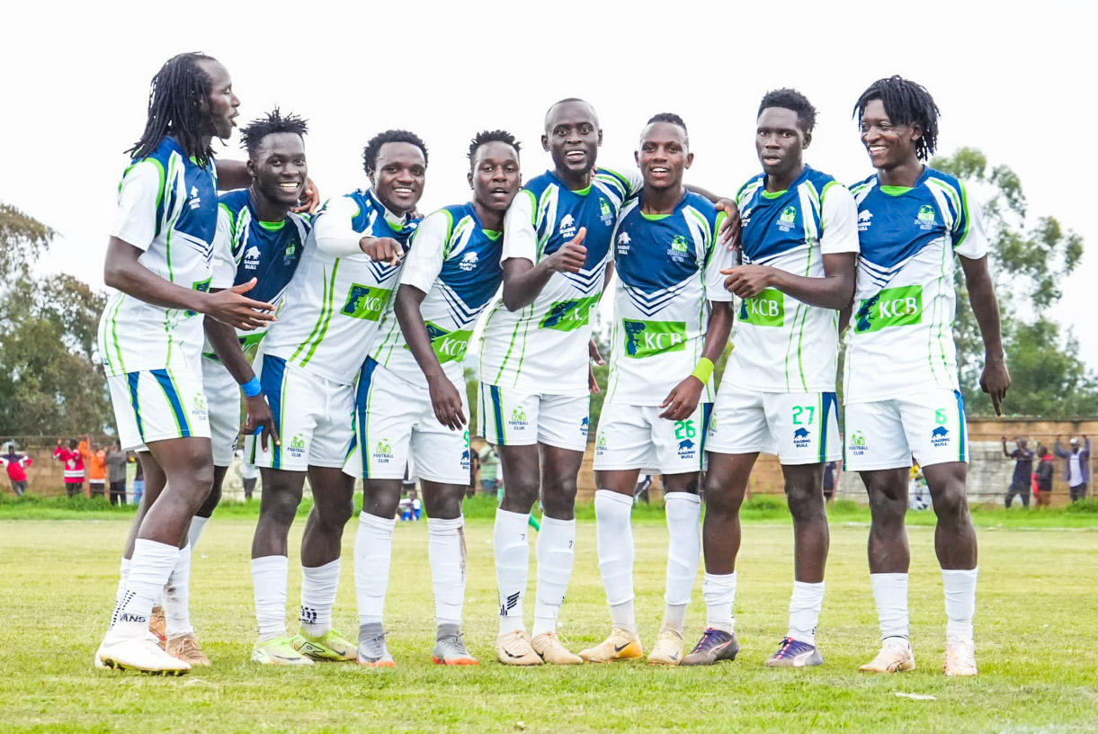KCB players celebrate during their match against Mara Sugar/ HANDOUT