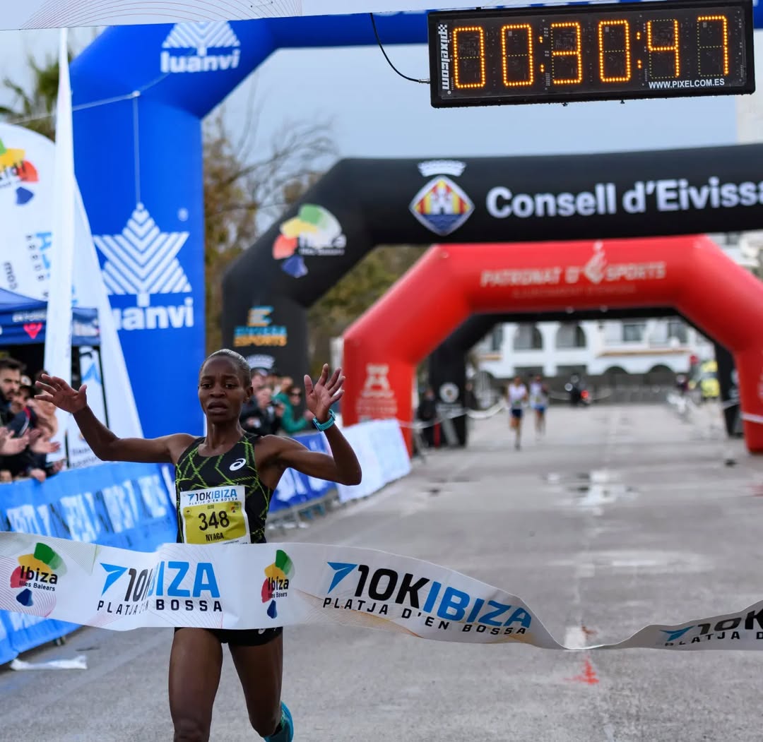 Caroline Nyaga in a previous race/ HANDOUT