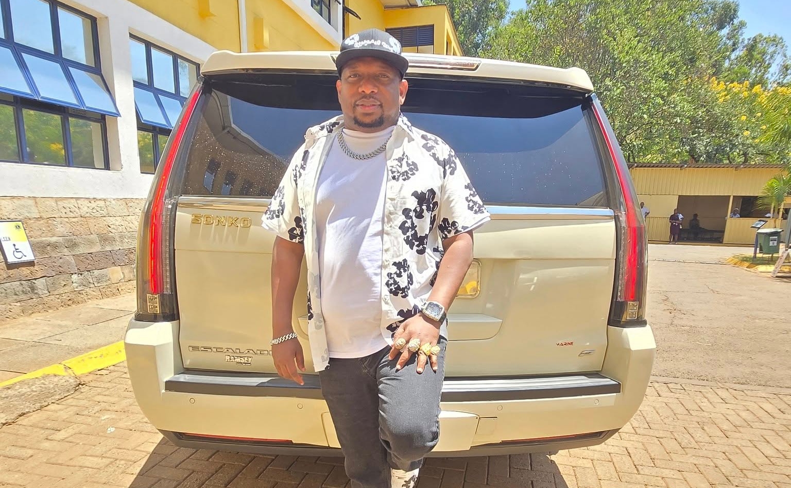 Watch: Sonko Crashes Car After Losing Arsenal/PSG Bet
