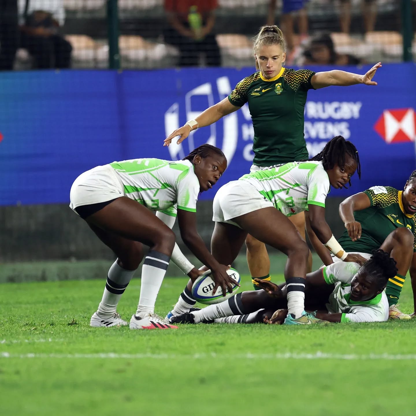 Naomi Amuguni during a recent match against South Africa/HANDOUT