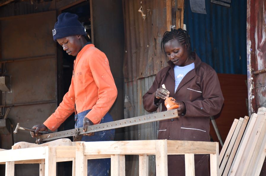 Young couple builds thriving carpentry trade, makes 8K daily