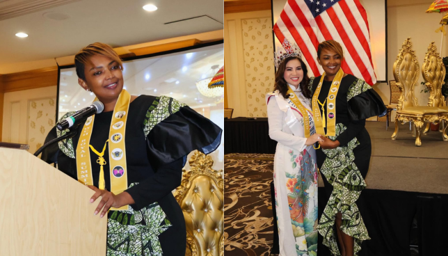Knight of the Royal Maharlika! Karen Nyamu Receives Royal Honor in Las Vegas