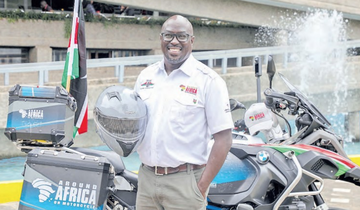 Pastor's 100 days ride around Africa raises Sh2.1 million