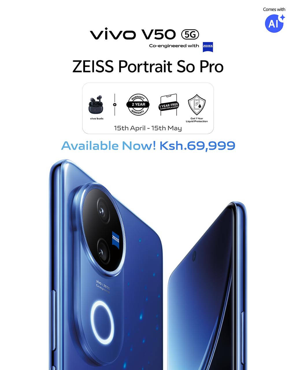 Endurance meets elegance: The vivo V50 5G is the ultimate all day smartphone for Kenyan professionals
