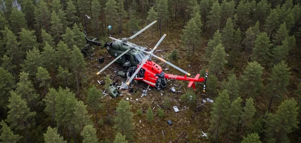 Five killed after helicopters collide in Finland