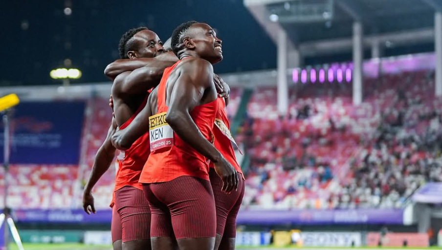 Kenyan athletes in a previous competition/ FILE