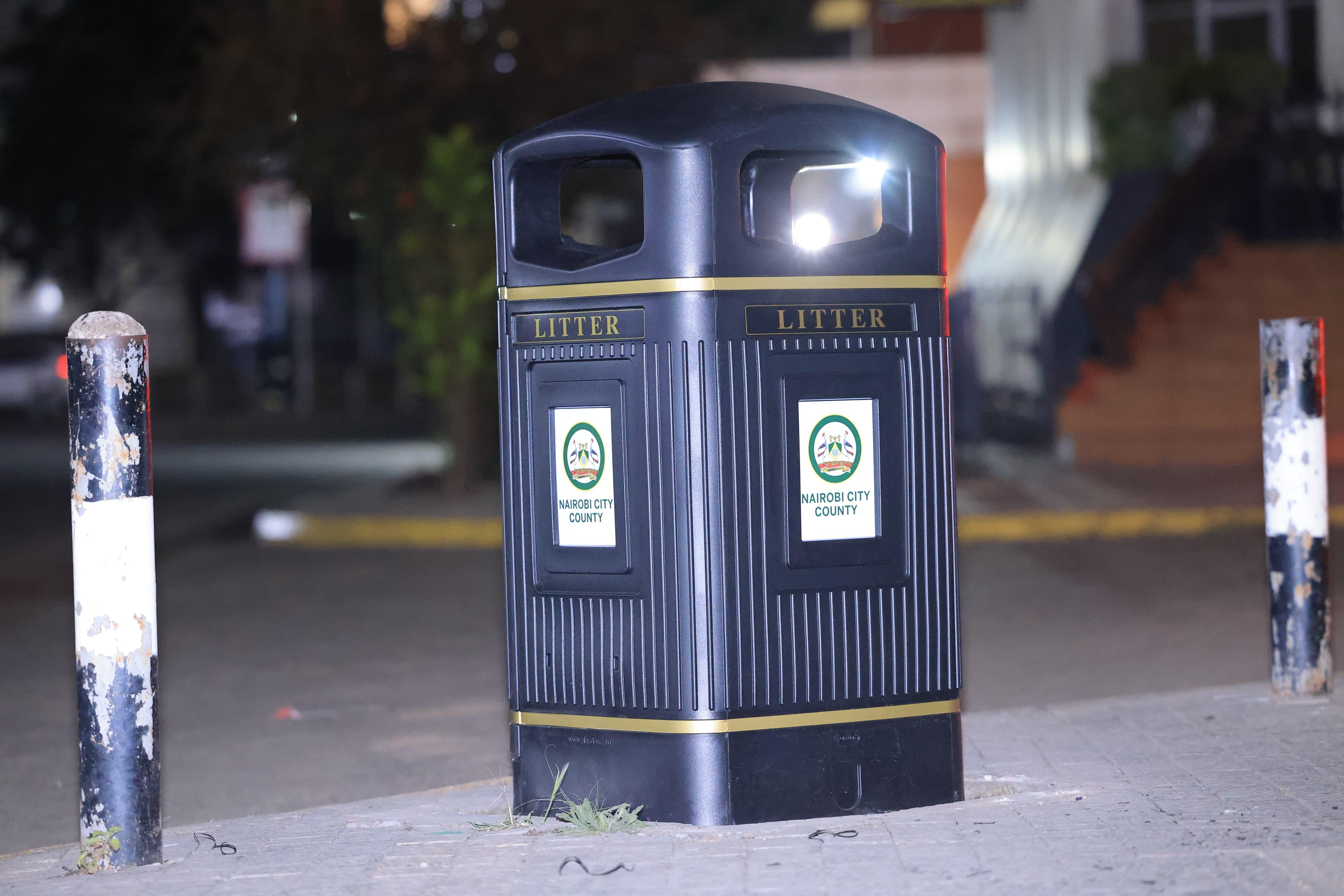 Sakaja steps up waste management with modern litter bins