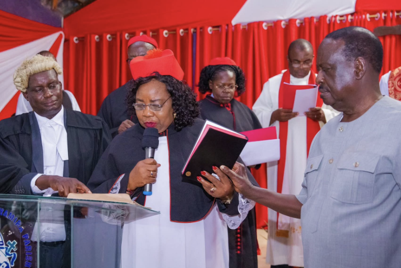 Ida Odinga installed as honorary canon of the ACK