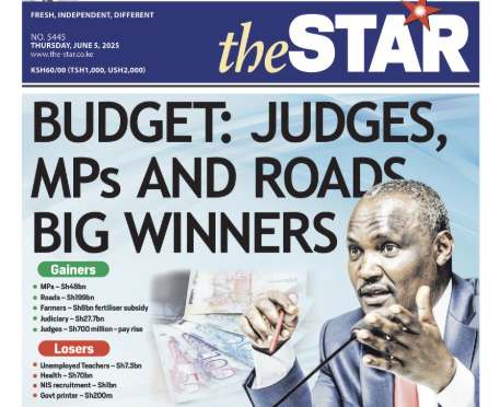 News Brief: Budget: Judges, MPs, roads big winners