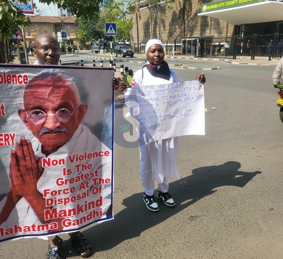 We come in peace! Protesters blend activism with faith
