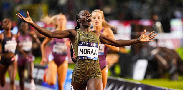 Mary Moraa in a past race/ FILE