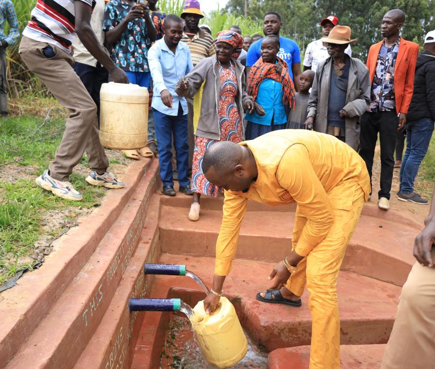 Joy as Mumilo Water Spring brings relief to Misikhu Ward residents
