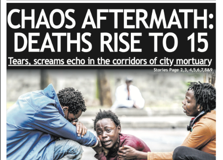News Brief: Chaos aftermath: Deaths rise to 15