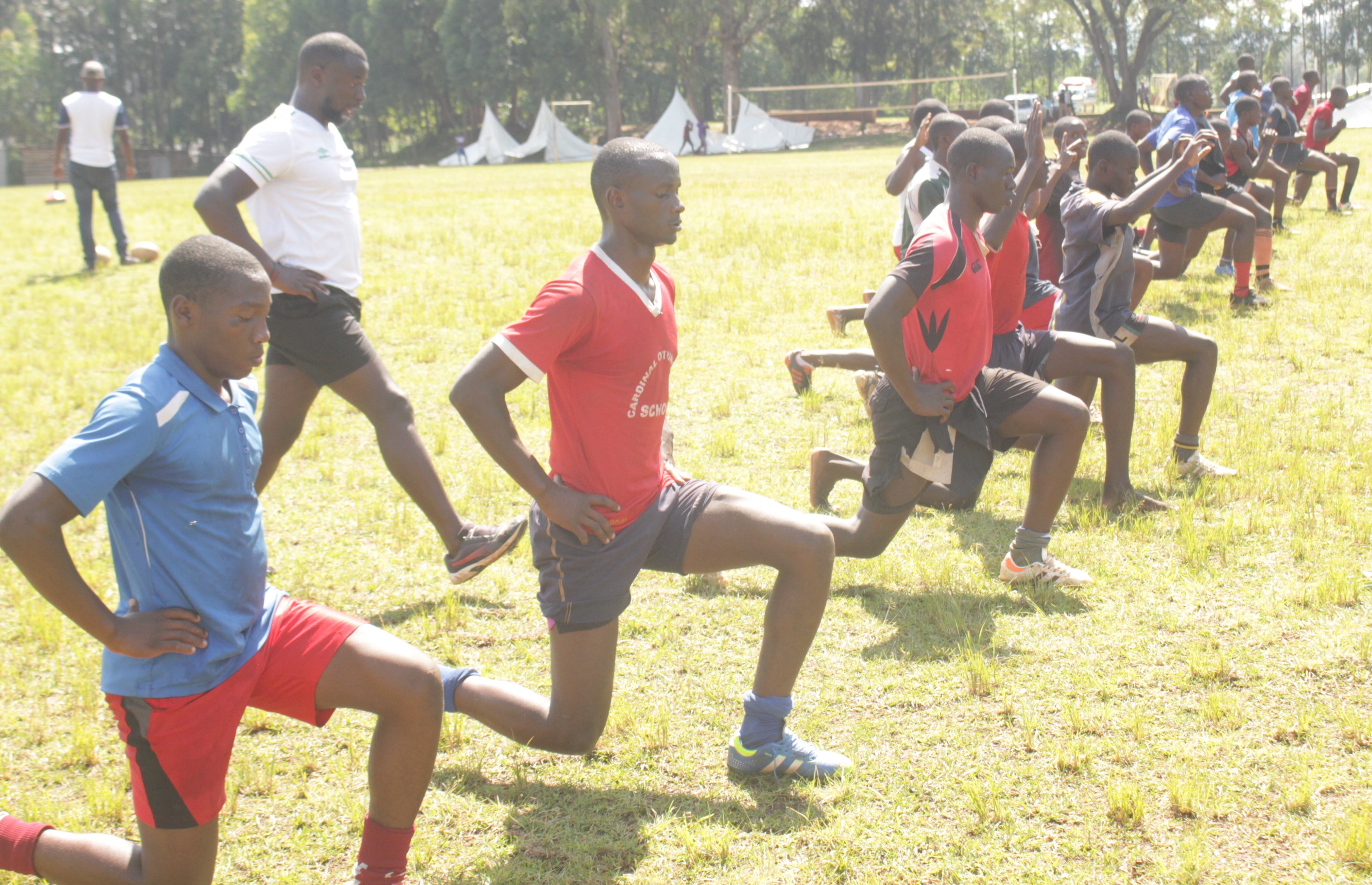 Cardinal Otunga High Mosocho players during a training session/ANGWENYI GICHANA